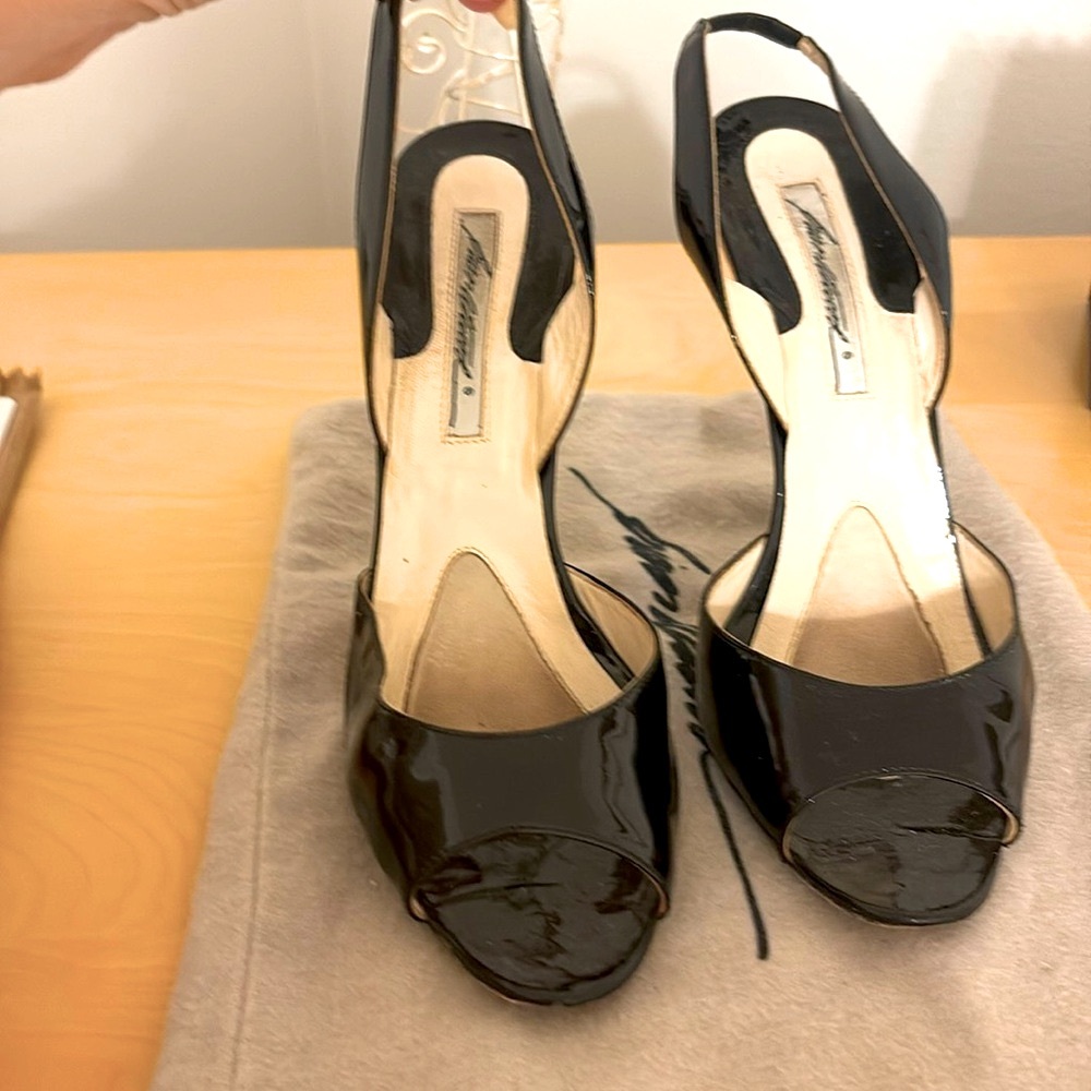 Brian Atwood patent leather heels